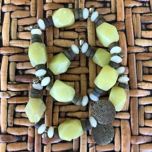 CHICO’s CHARTREUSE STONE BRACELETS